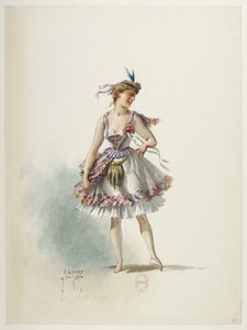 Saint-Saëns - Henry VIII - Maquettes de costumes - Lacoste - 51. Costume